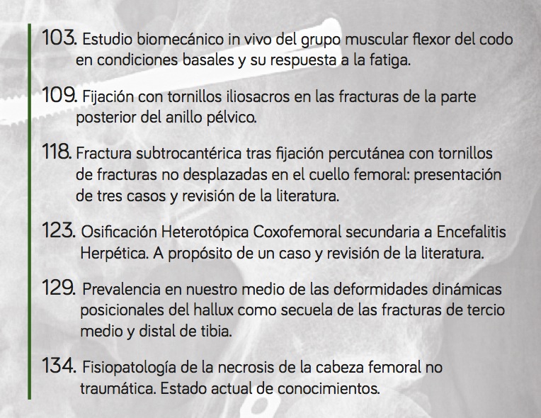 Nuevo número de la RECO, (Revista Española de Cirugía Osteoarticular)